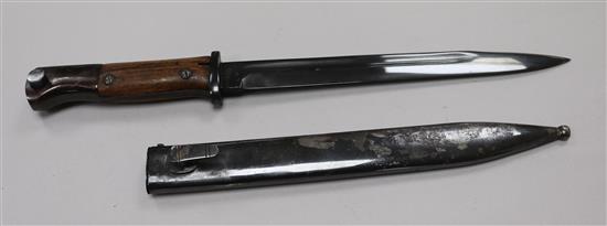 A German K98 bayonet